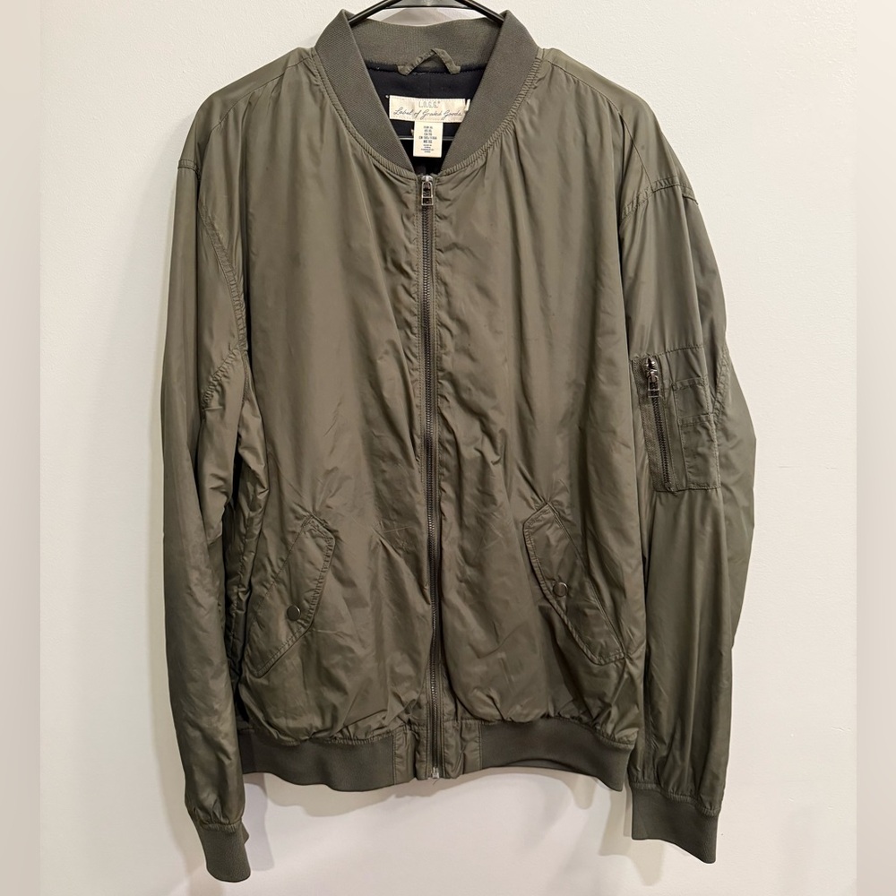 H&M - Bomber Jacket - Olive Green - XL
